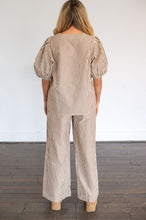 Load image into Gallery viewer, Mocha Stripe Top