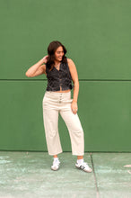 Load image into Gallery viewer, Cream Barrel Jeans