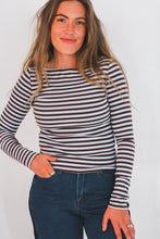 Load image into Gallery viewer, Sailor Top in Chocolate
