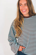 Load image into Gallery viewer, Harper Striped Top in Brown
