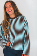 Load image into Gallery viewer, Harper Striped Top in Brown

