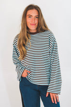 Load image into Gallery viewer, Harper Striped Top in Brown
