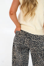 Load image into Gallery viewer, Leopard Denim Barrel Pants
