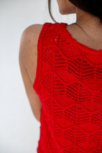 Load image into Gallery viewer, Cherry Bomb Crochet Vest

