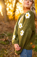 Load image into Gallery viewer, Daisy Knit Cardigan in Sage
