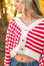 Load image into Gallery viewer, Raspberry Cropped Cardigan
