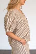 Load image into Gallery viewer, Mocha Stripe Top
