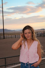 Load image into Gallery viewer, Elle Tie Front Top
