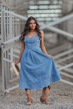 Load image into Gallery viewer, Josie Denim Midi Dress
