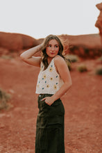 Load image into Gallery viewer, Embroidered Crochet Tank
